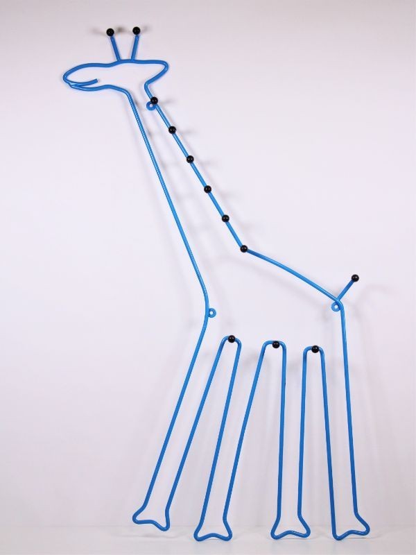 Vintage Ikea Giraffe kapstok, blauw